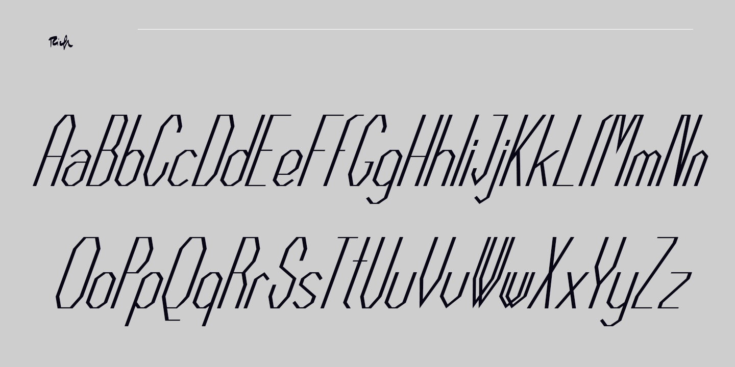 Lineam SemiBold Italic Font preview